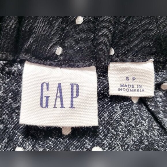 GAP Black and White Polka Dot Midi Flowy Skirt - Picture 6 of 7